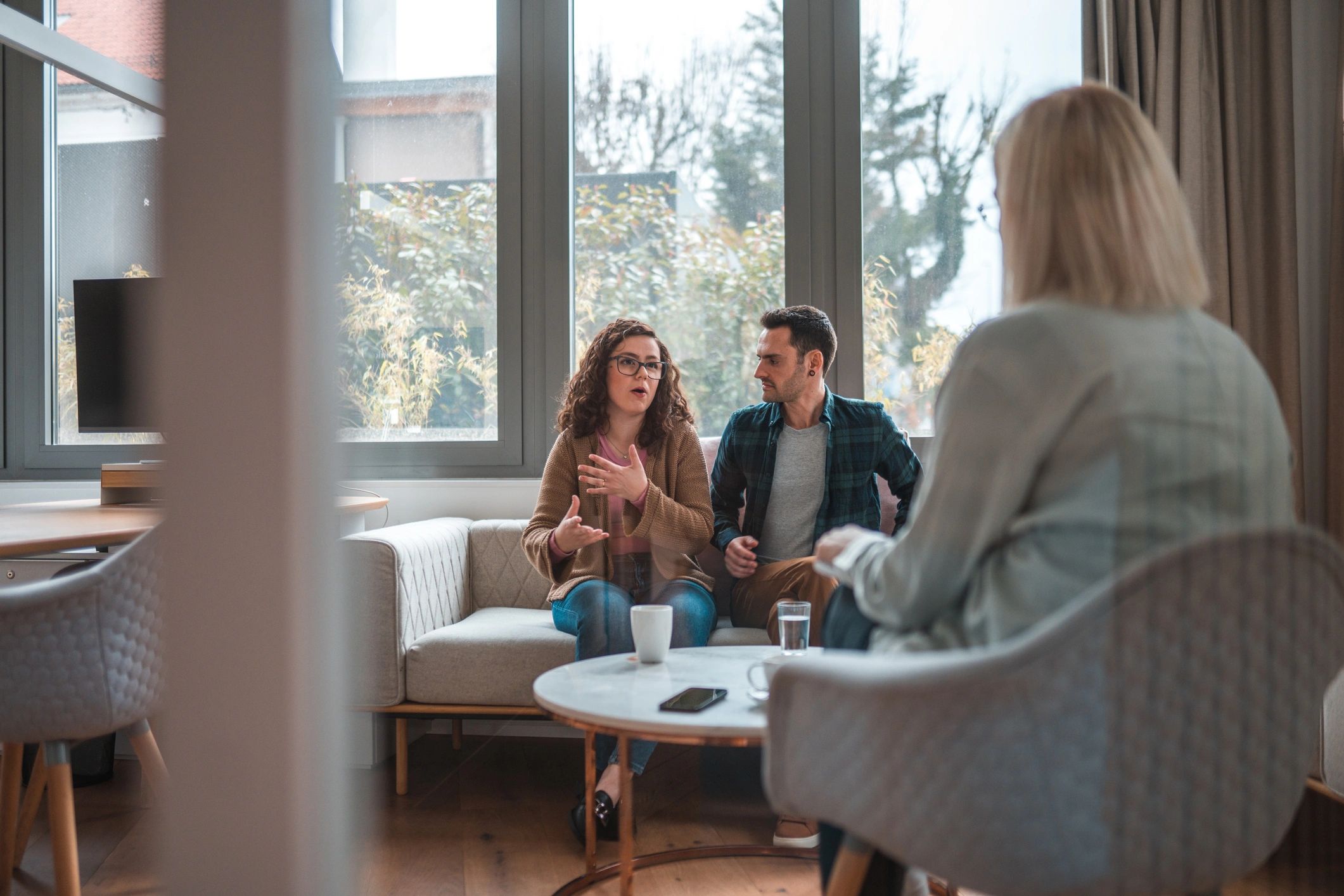 modern marriage counseling office